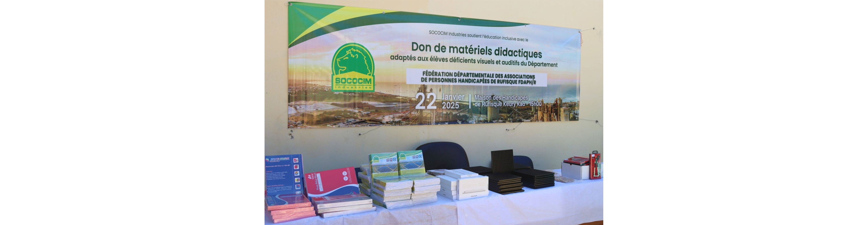 RSE : SOCOCIM Industries soutient les écoles inclusives du département de Rufisque