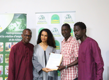 Entrepreneuriat : la Fondation SOCOCIM finance le GIE CSLP